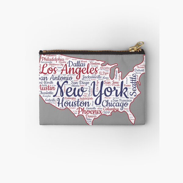 Item preview, USA City Map Typography – Bold Urban Art designed and sold by mashmosh.