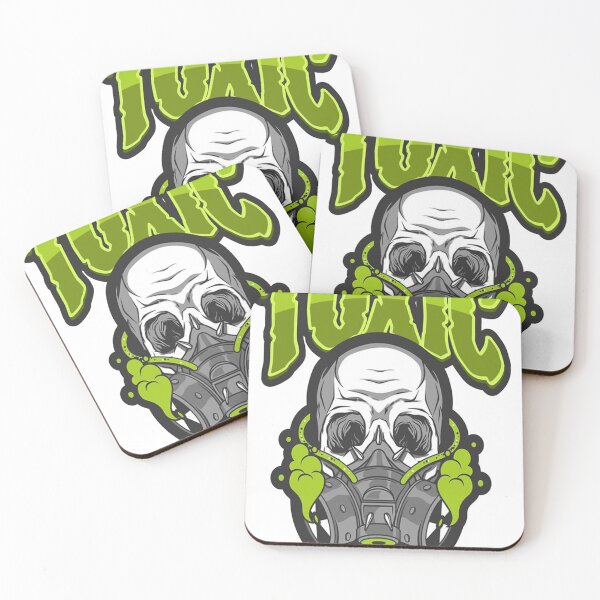 Item preview, Toxic Skull – Gas Mask Hazard Art designed and sold by My3LittleBirds.