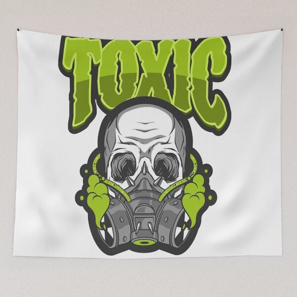 Item preview, Toxic Skull – Gas Mask Hazard Art designed and sold by My3LittleBirds.
