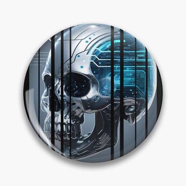 Item preview, Cybernetic skull with data streams 3 designed and sold by Neon G.