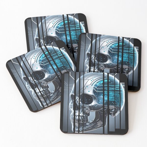 Item preview, Cybernetic skull with data streams 3 designed and sold by Neon G.