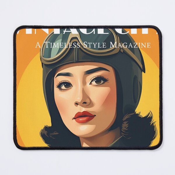 Item preview, Vintage City Magazine Cover - Vintage Female Japan Aviator designed and sold by Vintage City.