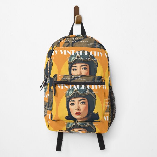 Item preview, Vintage City Magazine Cover - Vintage Female Japan Aviator designed and sold by Vintage City.