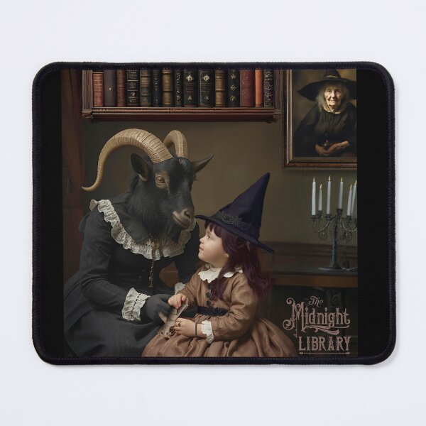 Item preview, Little Miranda & Nanny Goat (Midnight Library Original) designed and sold by The Midnight Market.