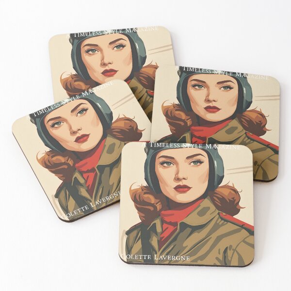 Item preview, Vintage City Magazine Cover - Vintage Female France Aviator designed and sold by Vintage City.