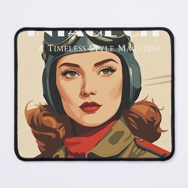 Item preview, Vintage City Magazine Cover - Vintage Female France Aviator designed and sold by Vintage City.