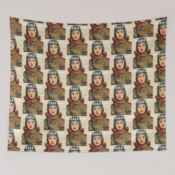 Item preview, Vintage City Magazine Cover - Vintage Female France Aviator designed and sold by Vintage City.