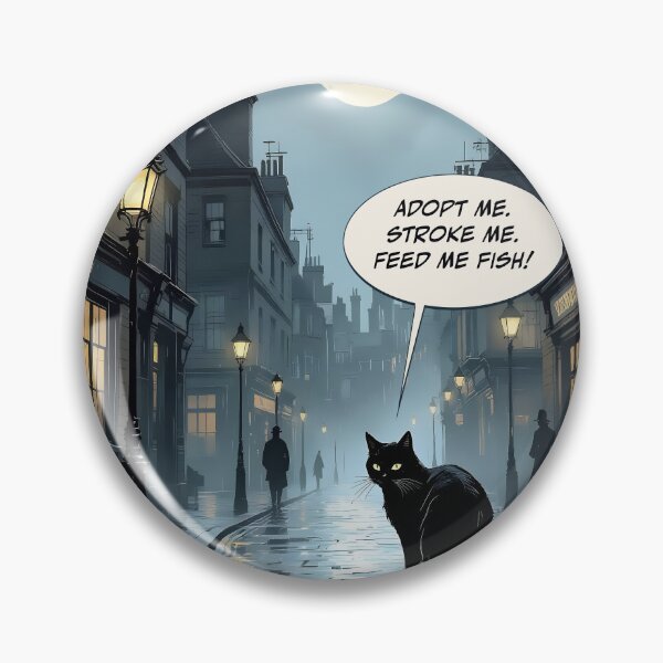 Item preview, Be humane – bring good luck to a black cat! designed and sold by Mantramontics.
