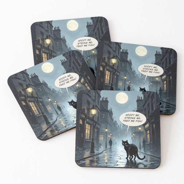 Item preview, Be humane – bring good luck to a black cat! designed and sold by Mantramontics.