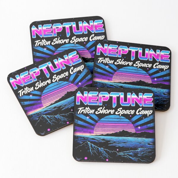Item preview, Neptune Triton Shore Space Camp Vintage 80s designed and sold by SpookshowDesign.