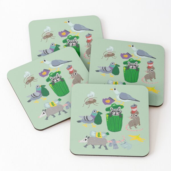 Item preview, Trash animals cleaning up designed and sold by Drawirm.