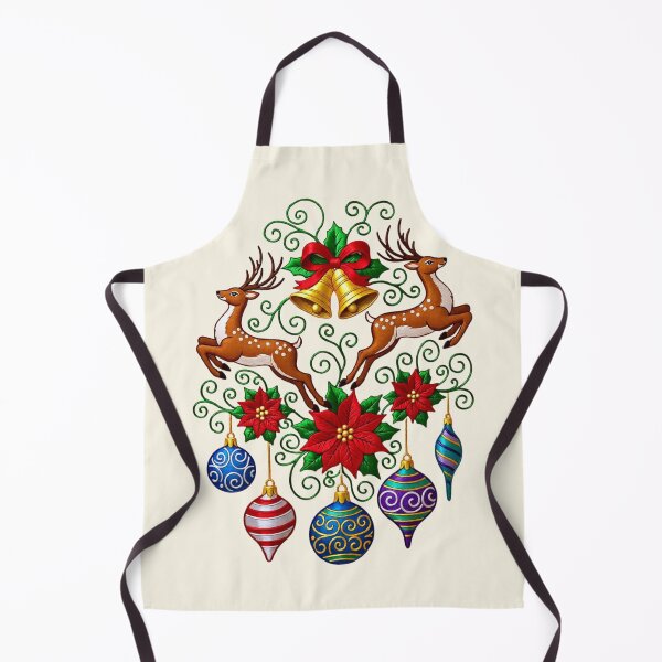 Item preview, Christmas with Deer, Bells, Ornaments and Flowers designed and sold by Ciervo Primavera.