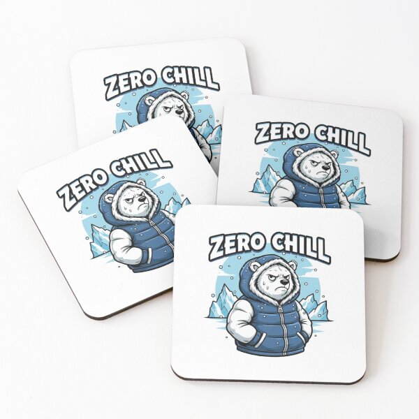 Item preview, Zero Chill Polar Bear – Cool Angry Bear Winter Illustration designed and sold by ZYNORAworld.
