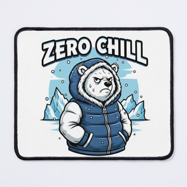Item preview, Zero Chill Polar Bear – Cool Angry Bear Winter Illustration designed and sold by ZYNORAworld.