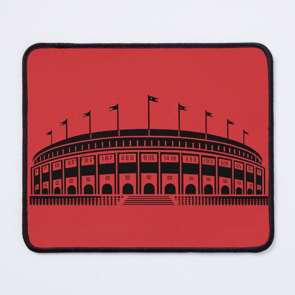 Item preview, Vintage Red Stadium Silhouette – Bold Minimalist Sports Art designed and sold by RAVisuals.