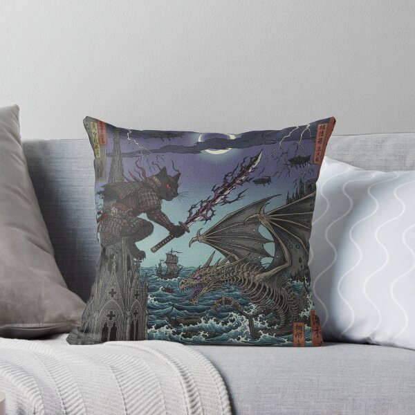 Item preview, samurai cat gothic designed and sold by CatLadystore.