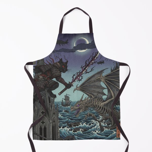 Item preview, samurai cat gothic designed and sold by CatLadystore.