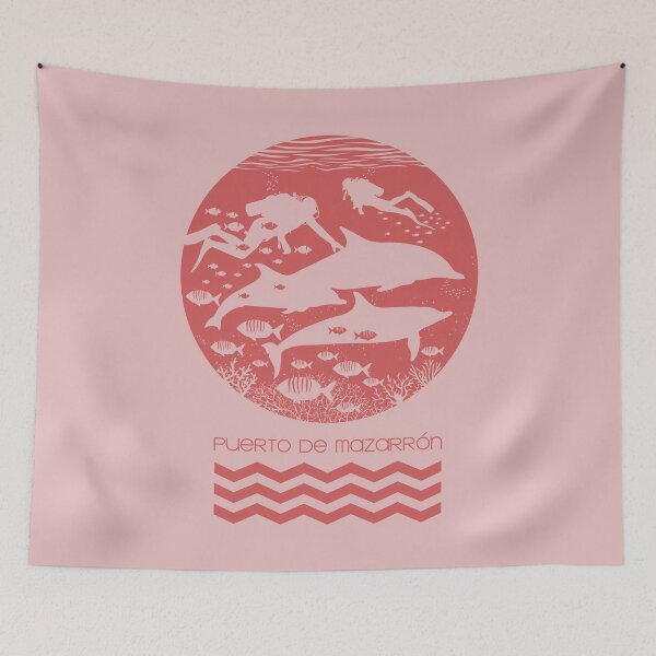 Item preview, Divers and Dolphins - Chestnut Rose designed and sold by mzrn-souvenirs.