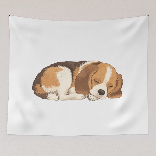 Item preview, Sleeping Beagle Puppy designed and sold by HoneyBreezeCo.
