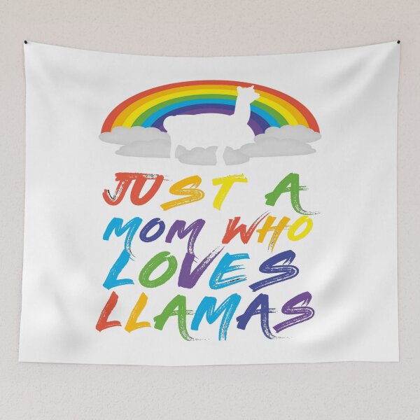 Item preview, Just A Mom Who Loves Llamas designed and sold by Kiwi-Tienda2017.