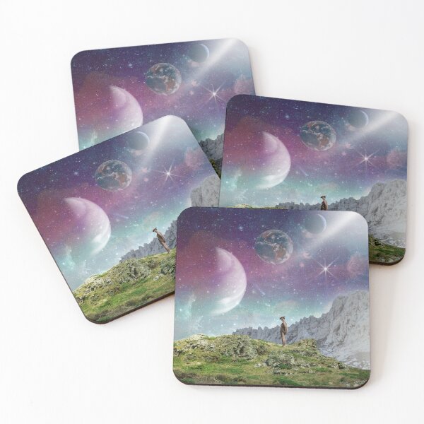Item preview, Three planets in retro space collage designed and sold by helengarvey.