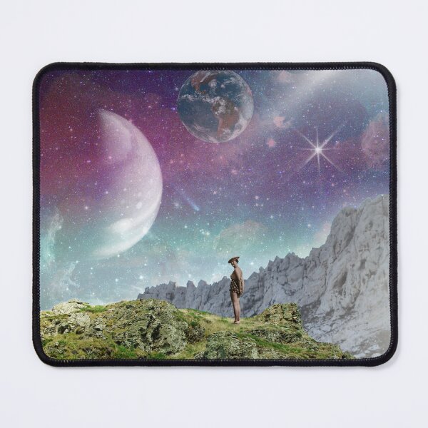Item preview, Three planets in retro space collage designed and sold by helengarvey.