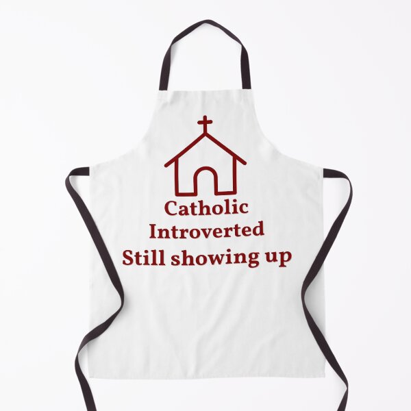 Item preview, Catholic Introverted – Still Showing Up (Minimal Church Design) designed and sold by AdamIntrovert.