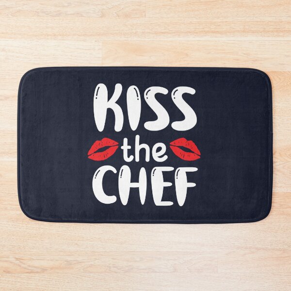 Item preview, Kiss The Chef, Chef Gift, Funny Chef Quote, Funny Cook Quote, Cooking Lover Gift designed and sold by DesignHouse07.