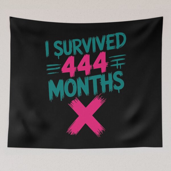 Item preview, I Survived 444 Months - 37th Birthday Milestone Design designed and sold by cabana.space.