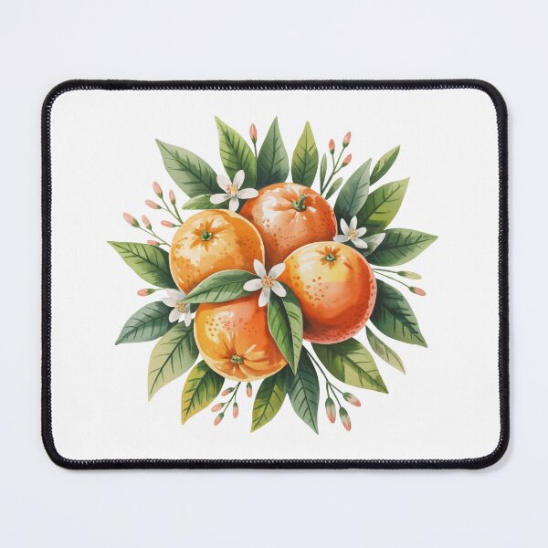 Item preview, Oranges with Leaves and Blossoms designed and sold by jkrphoto.