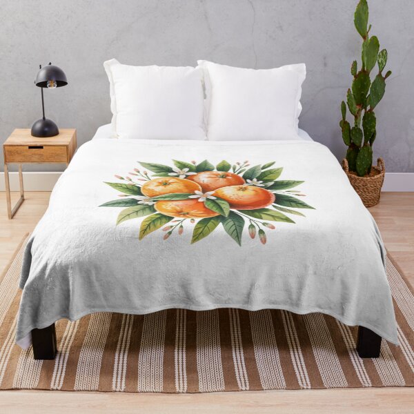 Item preview, Oranges with Leaves and Blossoms designed and sold by jkrphoto.