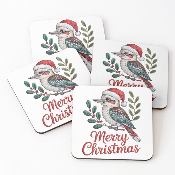 Item preview, Xmas Kookaburra – Cozy Embroidered Holiday Bird designed and sold by JessArty ⭐⭐⭐⭐⭐.