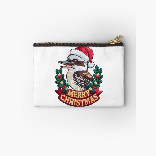 Item preview, Xmas Kookaburra – Stitched Aussie Christmas Art designed and sold by JessArty ⭐⭐⭐⭐⭐.