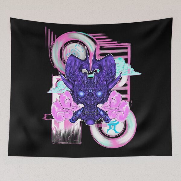 Item preview, Cyber mask [ pink and blue ] designed and sold by Squiddythings.