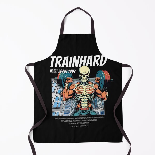 Item preview, TrainHard Hero Skull — Comic Gym Edition designed and sold by TrainHardCo.