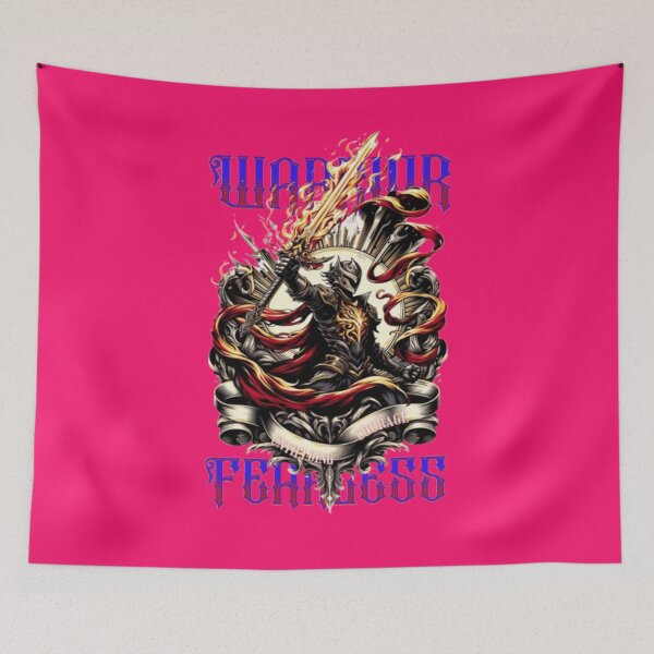 Item preview, Fearless Warrior – Flaming Knight Art designed and sold by WAKYSHOP.