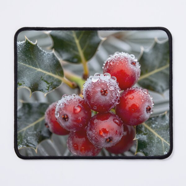 Aperçu de l'œuvre Crystal Holly Berries créée et vendue par SynthStitch.