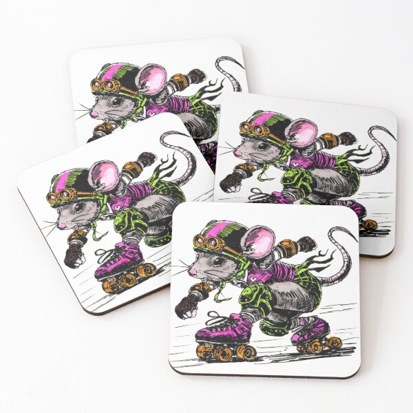 Item preview, Roller Derby Rodent designed and sold by Scribbles & Doodles by Jinx.