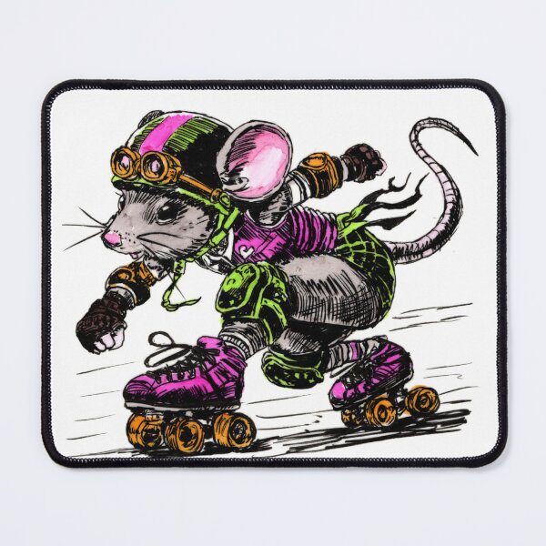 Item preview, Roller Derby Rodent designed and sold by Scribbles & Doodles by Jinx.