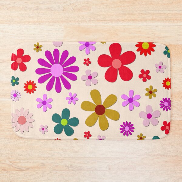 Item preview, Scattered Retro Flower Power Blooms - Happy and Groovy Abstract Floral Design designed and sold by DeeLulu.