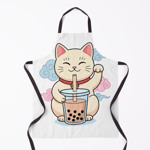 Item preview, Lucky Boba Cat - Maneki Neko Drinking Bubble Tea designed and sold by AidenPierce667.