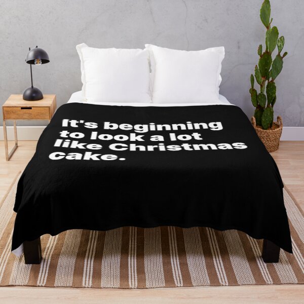 Item preview, It's beginning to look a lot like Christmas cake | White text designed and sold by ThingsOnTees.