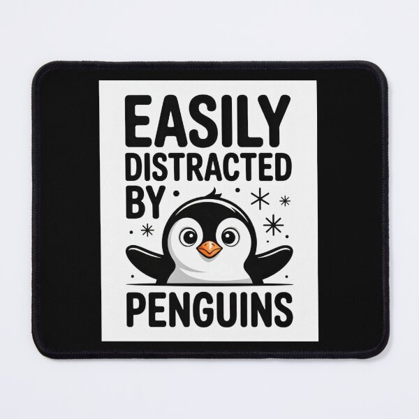 Item preview, Easily distracted by penguins designed and sold by Agu210.