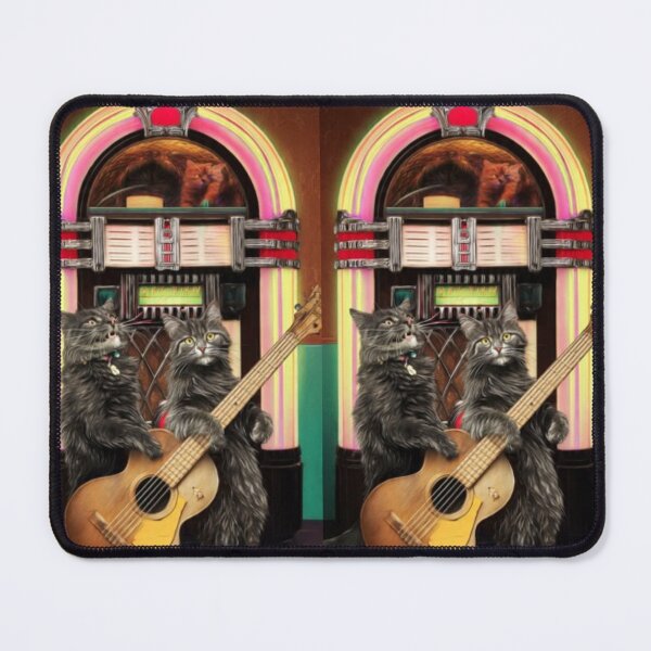 Item preview, Jukebox Cats – Artistic Illustration designed and sold by TreatLLC.