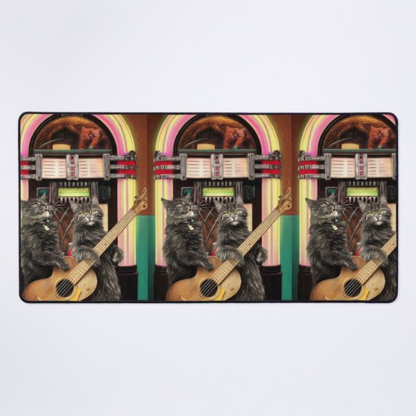 Item preview, Jukebox Cats – Artistic Illustration designed and sold by TreatLLC.