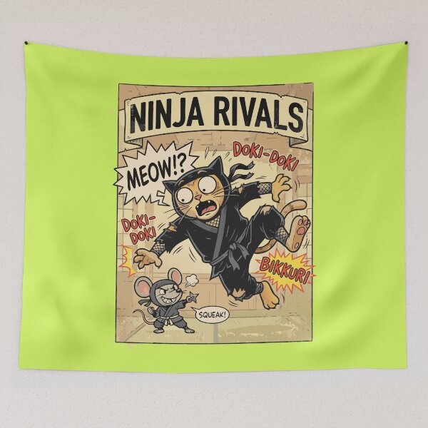 Item preview, Ninja Rivals - Retro Japanese Action Comic Style designed and sold by livvestudio.