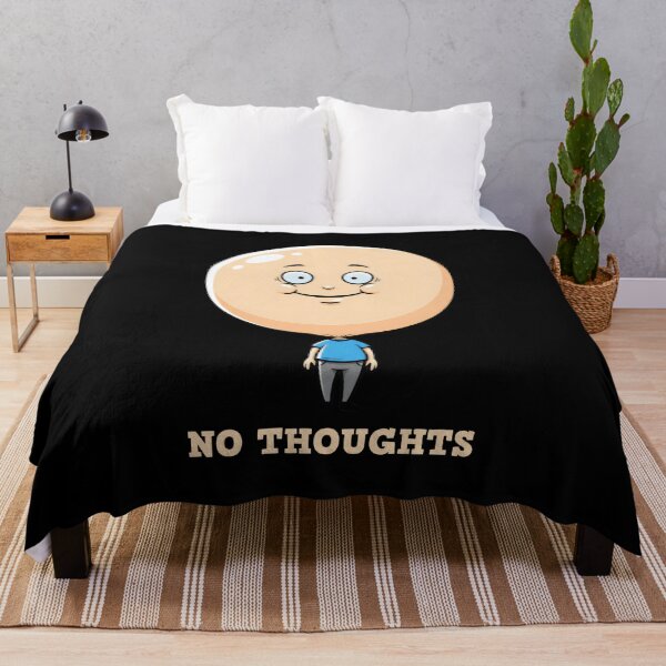 Item preview, No Thoughts Head Empty - Funny Balloon Head Meme designed and sold by Dakson Design - Fantasy Art.