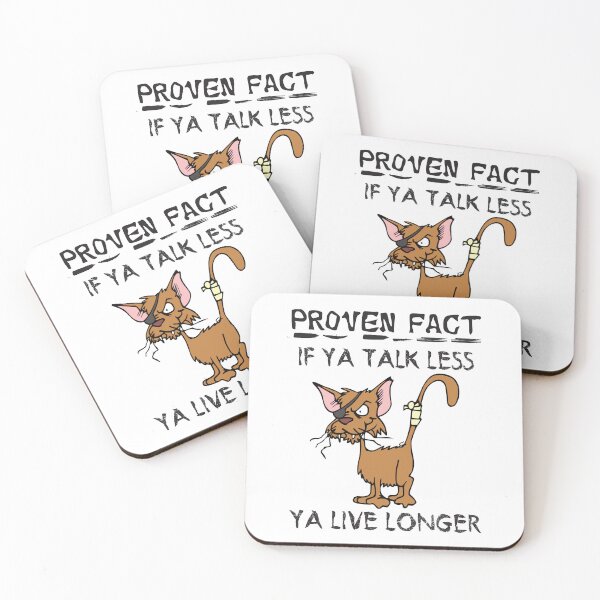 Item preview, Proven Fact: Talk Less Live Longer - Grumpy Cat Sketch (Black Text) designed and sold by Oaks Creations.