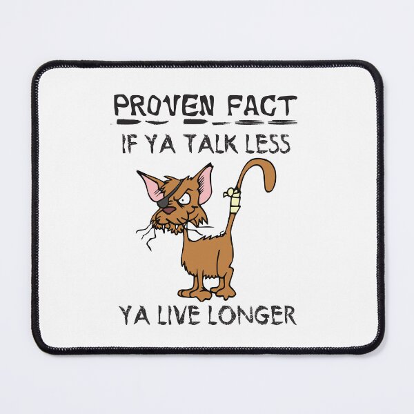 Item preview, Proven Fact: Talk Less Live Longer - Grumpy Cat Sketch (Black Text) designed and sold by Oaks Creations.