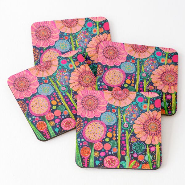 Item preview, Psychedelic Mandala Garden - Vibrant Floral Art with Decorative Pointillism designed and sold by Velvetia.
